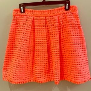 Neon pleated skirt